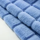 high quality 100% polyester rabbit fur fabric faux fur fabric for faux fur coat