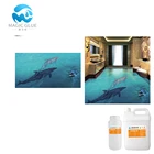 Epoxy 3D Floor Wholesale Bulk Crystal AB Glue Epoxy Resin/Clear Liquid Epoxy