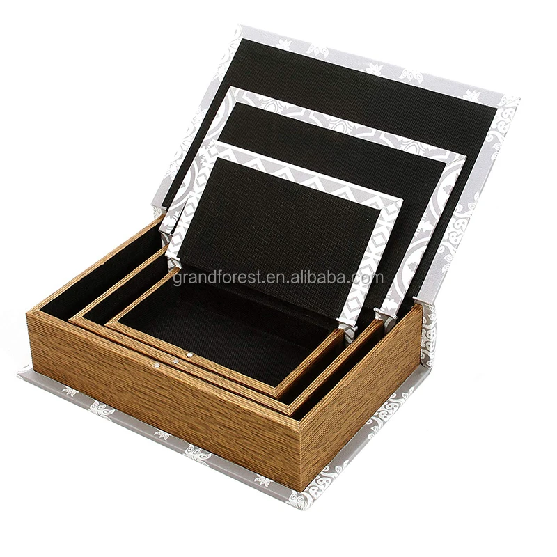 table or shelf, these hollow wooden boxes will add a classy