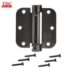 UL black nickel spring door hinge with 5/8R corner