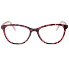 Red flower acetate optical eye glasses frame for women