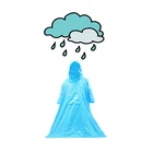 Raincoat men's long full body rainproof adult hiking raincoat increase widening pocket raincoat