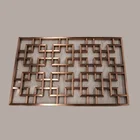Custom 304 stainless steel lattice panel decorative room partition lattice