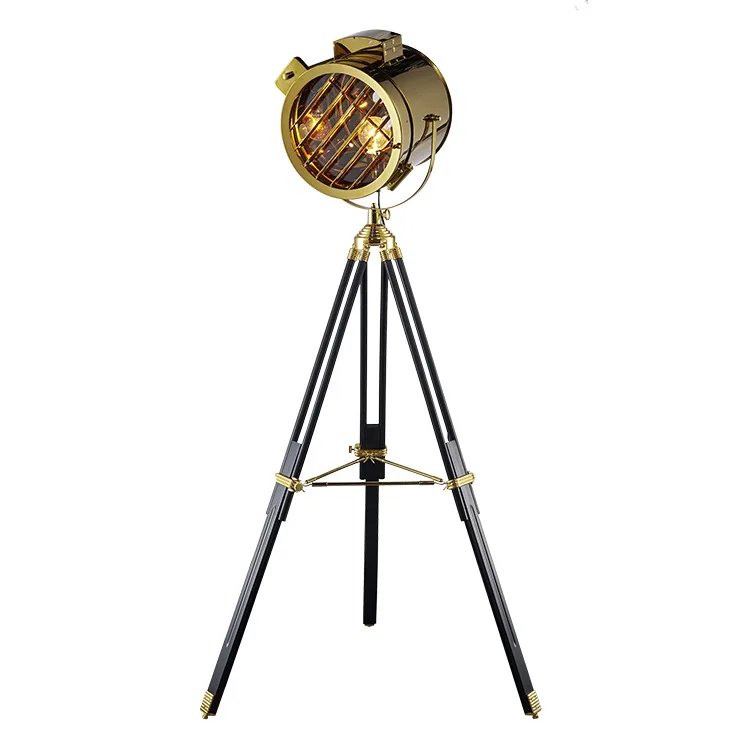 Artdecolite Nodic industrial Vintage Designer Stainless Steel metal stand Tripod Floor Lamp