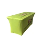 Home Cloth Stretch Table Outdoor Custom Printed Table Cloth Fitted Table Cover Stretch Table Throw for Display Trade Show