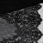 Black Lace Trim Lace Luxury 53cm Black Eyelash French Lace Trim For Garment