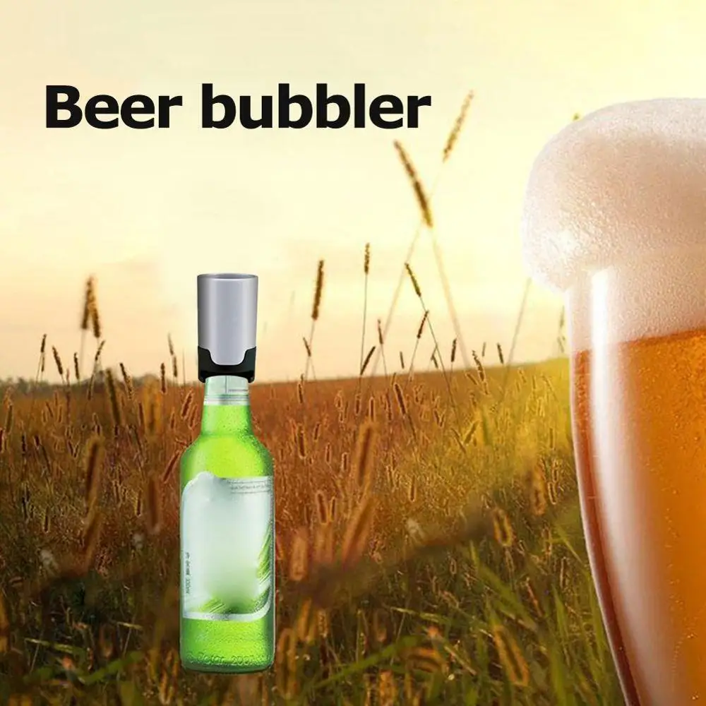 Beer Foam Maker Portable Beer Foamer Bubble Booster Beer Foamer Maker Draft Barware Foaming Bubbler Machine