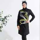 MOTIVE FORCE Private Label Swimwear Nontoxic Printing Muslimah Swimsuits Cover Up Beachwear for Woman