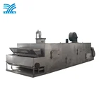 Industrial processing line single layer fruit vegetable animal feed mesh belt drying machine / belt dryer for sale