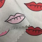 Custom Printed Soft Stretch Spandex Satin Fabric Dress