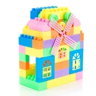 The Most Popular Plastic Backpack Unique Block Set for Children, DIY Blocks Toy Set