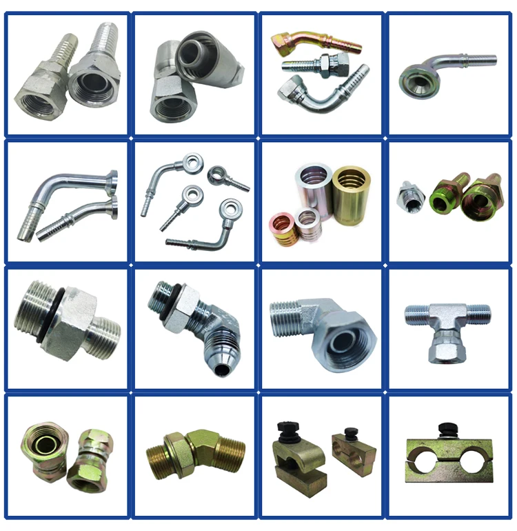 High Quality JIC NPT BSPP ORFS  Hydraulic Hose Fittings