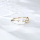Brand Brand New Fashion Unique Curved Moissanite Wedding Band Engagement Ring For Ladies