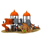 2019 Lejian Children Slide Park Adventure Outdoor Playground Equipment for Sale castle theme series outdoor playground