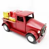 2019 Novelty Vintage Retro Red Metal Christmas Truck with Gifts Home Decorative Christmas Party Supplies Gifts Decoration