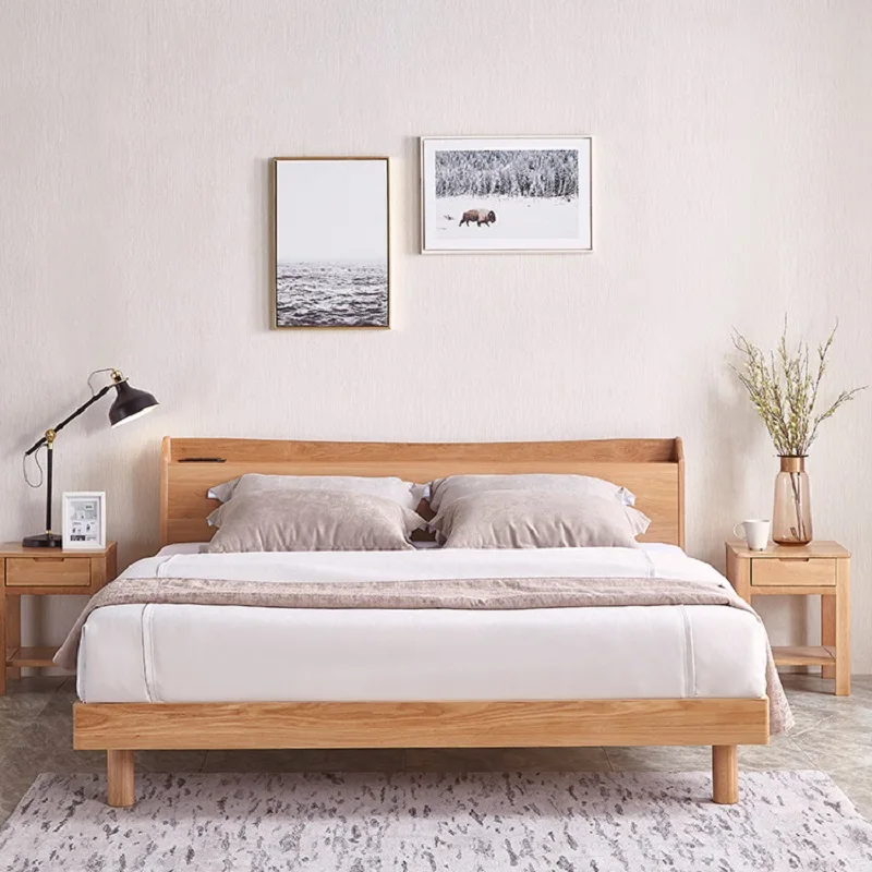 2019 Hot Sale Nordic Modern Style Bedroom Furniture King Size Wooden Bed Buy Pine Wood Bed King Size Bed Bedroom Furniture Modern Beds For Sale