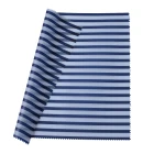 Strong and aging resistant transparent blue stripe with double-sided fog waterproof vegan leather for garment