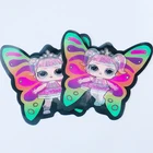 Soft lenticular material PVC/ TPU 3d flip changing textile lenticular clothing label printing for t-shirt