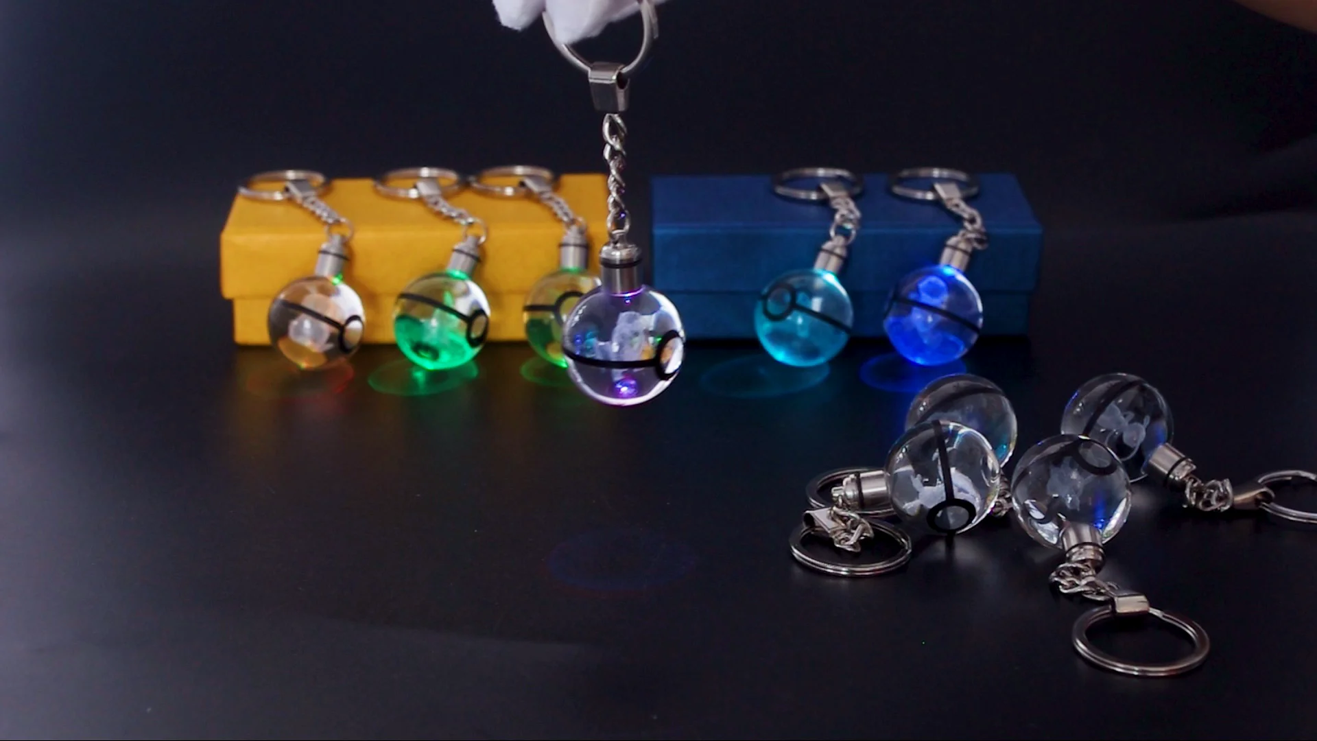 wholesale k9 pokemon crystal ball 30mm 3d laser engraving
