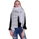 2020 Classic Fashion Scarf Black And White Scarf Check Design Scarf for Women