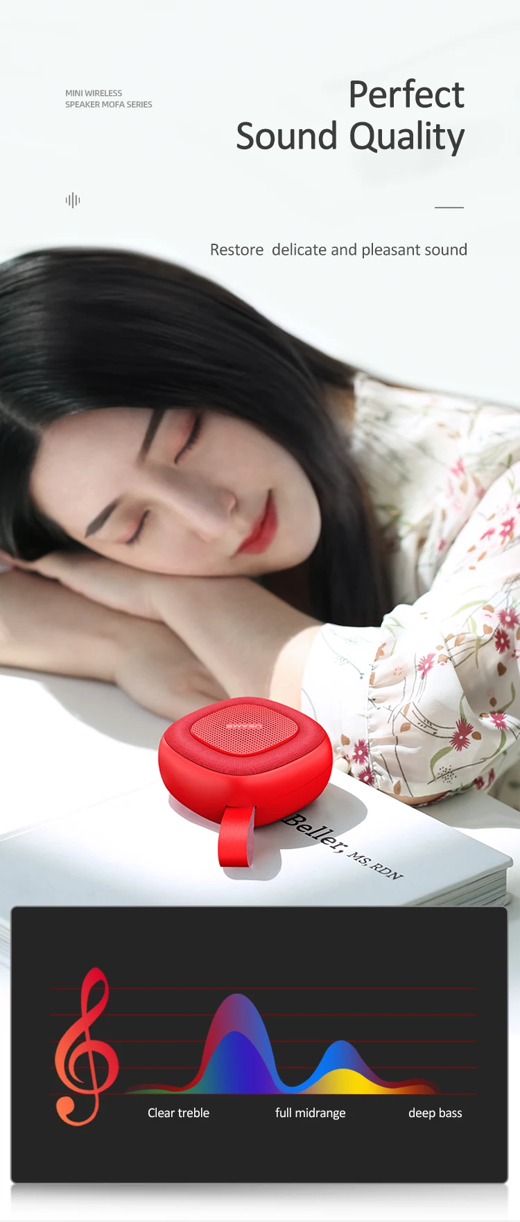 Usams High quality Mofa Series Hands-free Wireless Mini AUX Speaker - ANKUX.COM