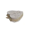 New design heart-shaped paper rope storage baskets with lids
