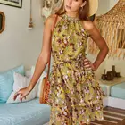 Lady Dress Summer Casual Elegant Clothing Dress Casual Floral Dress