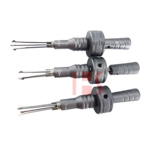 Huashi 3 Pcs Lock Smith Car Door Cross Lock Cylinder Pick