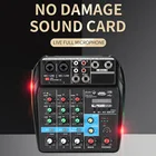 Audio Hot Sale Bluetooth USB 4 Channel USB Digital Mixer Live Mini Studio Audio Console Sound Mixer