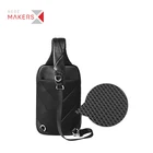 Men Leather Bag Bag Men HEREMAKERS Custom Fashionable Business Men Waterproof Leather Sling Bag Crossbody Chest Bag