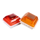 High compressive strength silicon aluminum solar powered led traffic flashing warning light