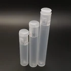 15 /16 mm Recyclable Custom Tube OEM Logo Stickers Empty Plastic Top Cap Clear Tubes Packaging PVC Tube