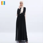 2019 New muslim abaya national style long sleeve muslim evening dress