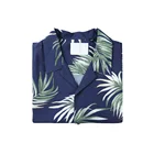New summer soft casual custom printed poplin tropical flowers men's aloha shirt hawaii