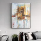 Modern abstract canvas painting acrylic paintings on canvas grey coloful wall pictures wall art home decor for decoration