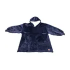 Reversible Sherpa Oversized Giant Hoodie Cozy Warm Comfortable Sweatshirt with Pocket Blanket Sweatshirt