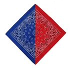 One-Stop Service Neckerchief Custom Sublimation Print Cotton Motorcycle Bandana Neckerchief