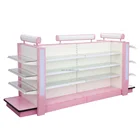 RH-HSXH06 1000*1000*1500mm pink color washing and cosmetic shelf