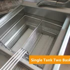 Hot sale electric deep fryer commercial / potato chips making machine / broast chicken machine