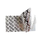 Paritial Transfer Matt Sliver PET Waterproof Custom Zebra Barcode Printed Security Void Label Sticker