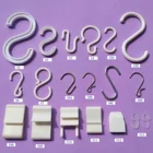 Bulk Flat Hook ABS S Shape Display Hooks Plastic S Hook