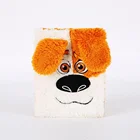Wholesale Cute Fluffy Animal Dog Plush Diary Notebook