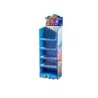Wholesale OEM Custom Pp Corrugated Plastic Corflute floor cardboard display stand with hook