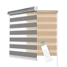 Home center automatic electronic blackout rainbow battery zebra blinds