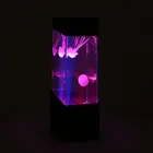 GTYJ5470 Wholesale Colorful Electronic Pet Simulation Fish Tank Changing Led Jellyfish Table Lamp