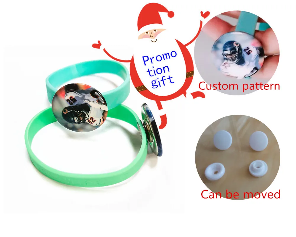 promotional gifts custom silicon bracelet trendy bracelet iron