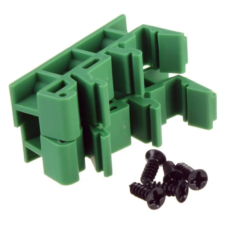 PCB carrier PCB bracket  rail mount 1 pair 35mm DIN Rail Mounting Support Adapters plastic Feet for LxW<=100mm PCB or relay