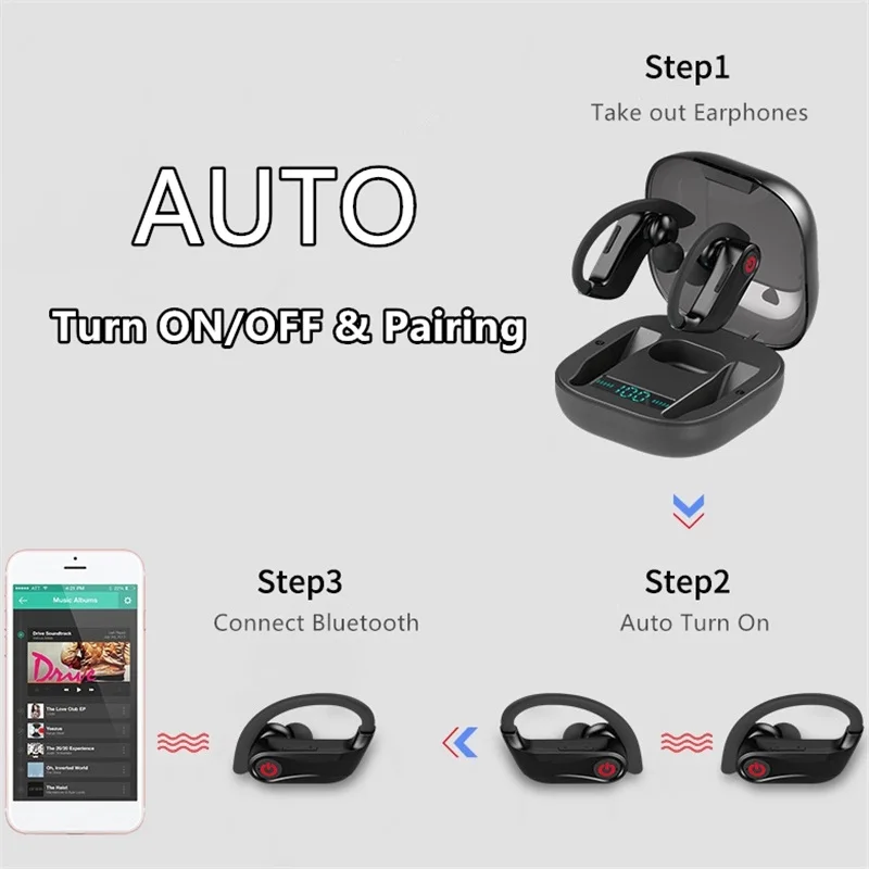 Mini Sport Wireless Earphones TWS Earbuds with Charging Box In Ear Used Mobile Phone - ANKUX.COM