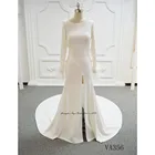 maxi dress in lahore with feather sleeves sexy and simple design wedding dress bridal gown