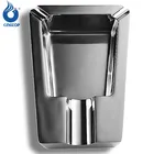 Creative irregular shaped gun color plated metal cigar ashtray